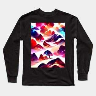 River of Hope Fluid Abstract Pattern Long Sleeve T-Shirt